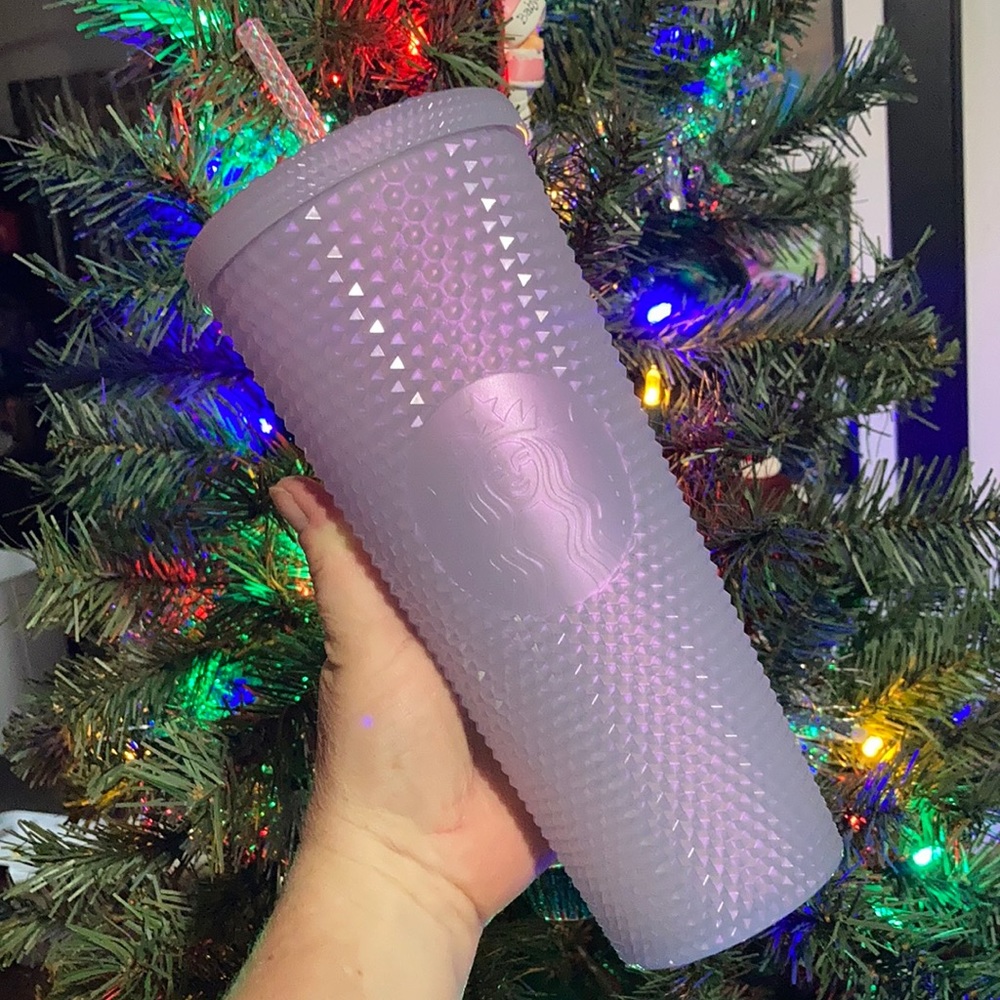 Berry white Starbucks Studded Tumbler - new
